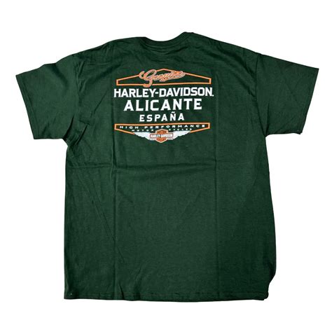 Camiseta Harley Davidson Alicante Para Hombre Verde