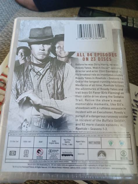 Clint Eastwood Rawhide TV Series Seasons 1 3 23 DVDs For Sale Online EBay