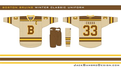 Goal Line Design: Boston Bruins Winter Classic Uniform