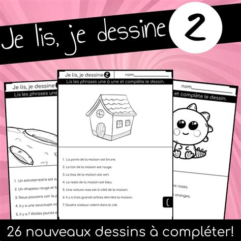 Je Lis Et Je Dessine Tome Jeu De Lecture