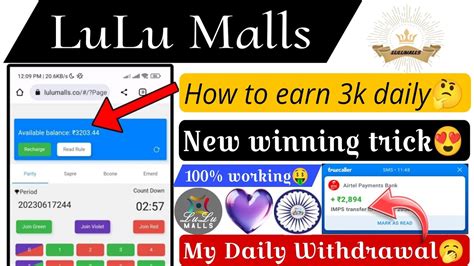 Lulu Malls New Winning Trick Earn 3k 4k Daily New Colour