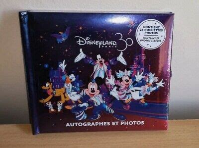 DISNEYLAND PARIS 30TH Anniversary Autograph Photo Book New Sealed