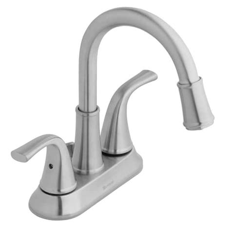 Glacier Bay Focus 4 In Centerset 2 Handle Led High Arc Bathroom Faucet