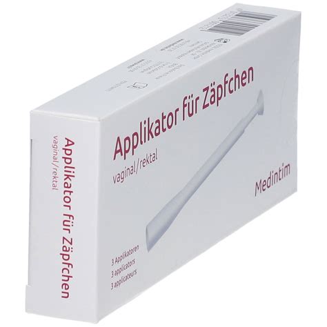 Vaginal Applikator für Zäpfchen 3 St Shop Apotheke