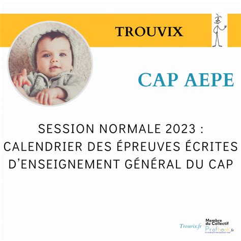 Cap Aepe Calendrier Des Preuves Crites Denseignement G N Ral