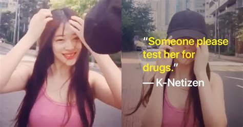 Sulli Walks Around Outside Without A Bra Netizens Freak Out Once Again