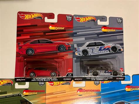 Hot Wheels Premium Car Culture Deutschland Design Set 5 Card Nice Car