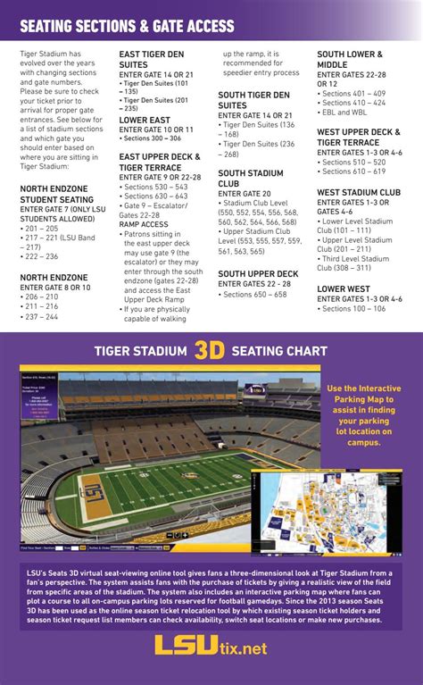 Lsu Football Stadium Seating Chart