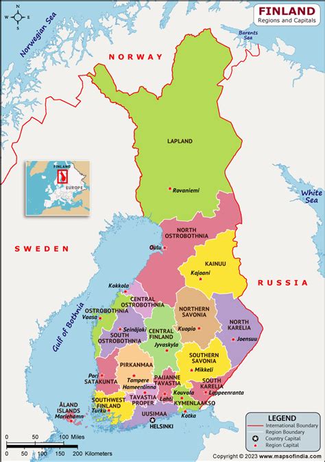 Finland Political Map