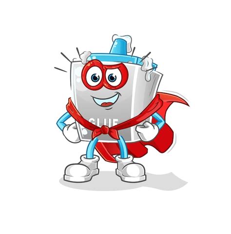 Premium Vector Glue Heroes Vector Cartoon Character