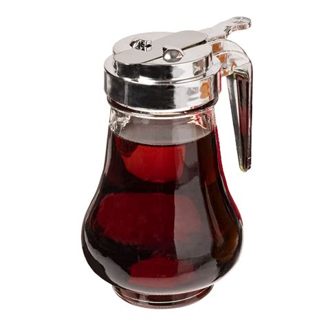 Brybelly Glass Maple Syrup And Honey Dispenser 8 Oz 240ml For Pancakes