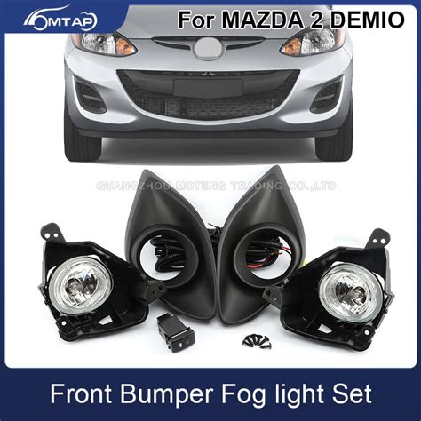 Mtap Front Bumper Foglight Fog Lamp Upgrade Kit For Mazda M Demio