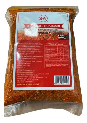 Pimenta Japonesa Em Pó Vermelha Shichimi Togarashi 300g Parcelamento