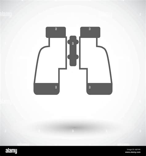 Binoculars Single Flat Icon On White Background Vector Illustration Stock Vector Image And Art