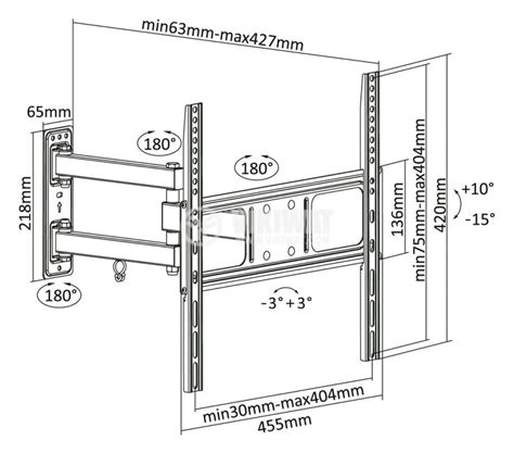 Tv Wall Mount Stand Km1304 3255 Fold Vikiwat