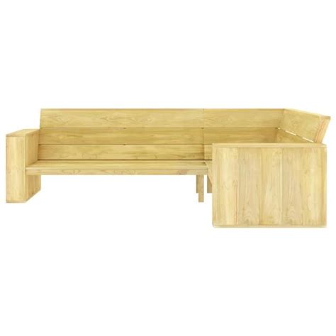 Banc D Angle De Jardin Cm Bois De Pin Impr Gn Ako