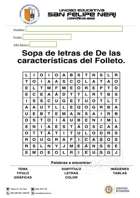 Sopa De Letras El Folleto 570155 Faustto Live