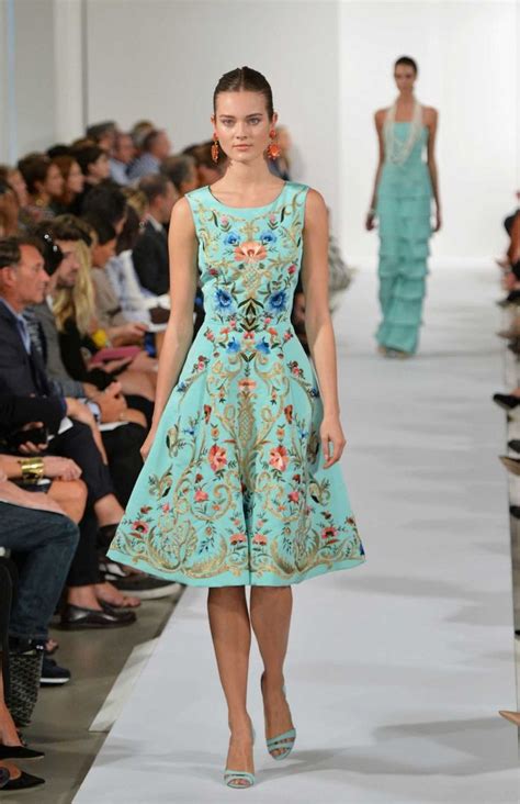 Oscar De La Renta’s Elegant Legacy Fashion Fashion Week Spring 2014 Beautiful Dresses