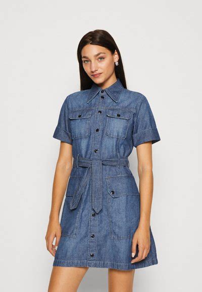 Pieces Pchope Dress Jeanskleid Medium Blue Denimblue Denim