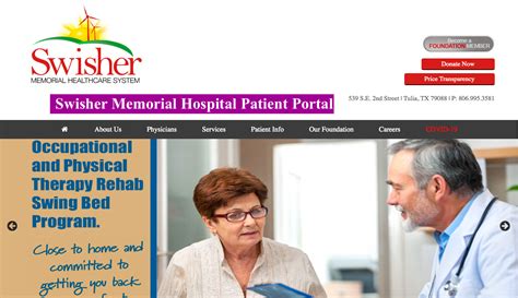 Swisher Memorial Hospital Patient Portal Login -swisherhospital.com ...