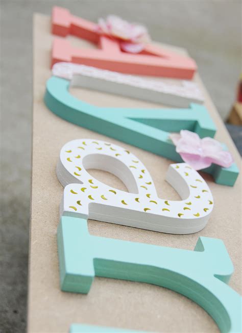 Wooden Letter Name Hand Painted And Decorated Wooden Letters Etsy