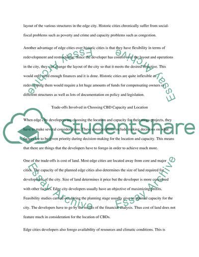 Advantages of Edge Cities Essay Example | Topics and Well Written ...