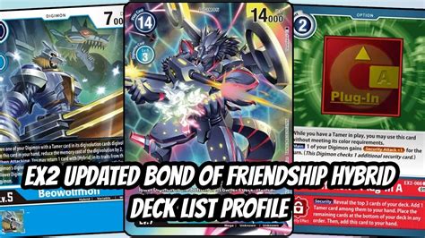 Gabumon Bond Of Friendship Hybrid Deck List Profile Digimon TCG EX2