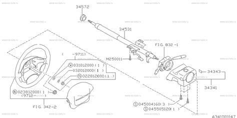 Steering column для Subaru Forester SF 1 поколение рестайлинг 01 2000