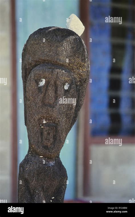 Tiki Carving Fiji South Pacific Stock Photo Alamy