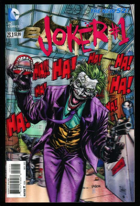 Batman 23.1A Joker #1 3D Cover Comic Clown Prince of Crime vs Dark ...