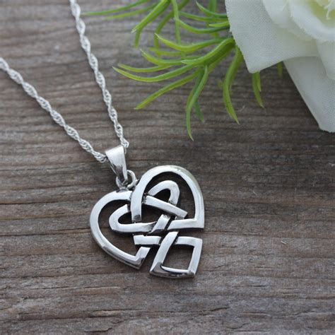 Irish Jewelry Sterling Silver Celtic Heart Anniversary