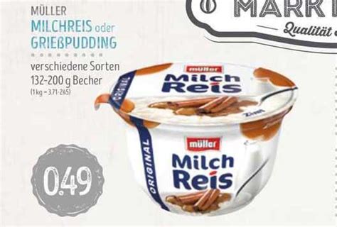 M Ller Milchreis Oder Grie Pudding Angebot Bei Edeka Struve Prospekte De