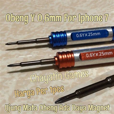 Obeng Ponsel Hp Satuan Model Y Ukuran 06mm Untuk Iphone 7 Lazada