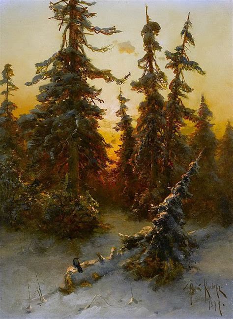 Последнее Солнечные лучи (картина) — Юлий Клевер