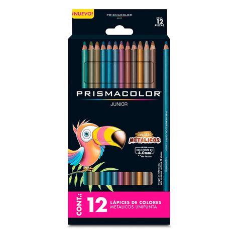 PRISMACOLOR Junior Lápices de Colores Metálicos x 12 PaperStop