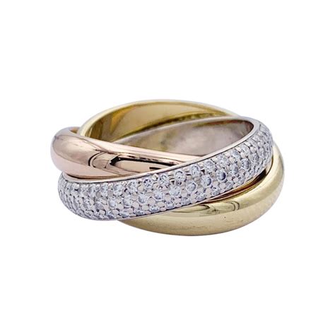 Bague Cartier Trinity Classique 3 Ors Diamants