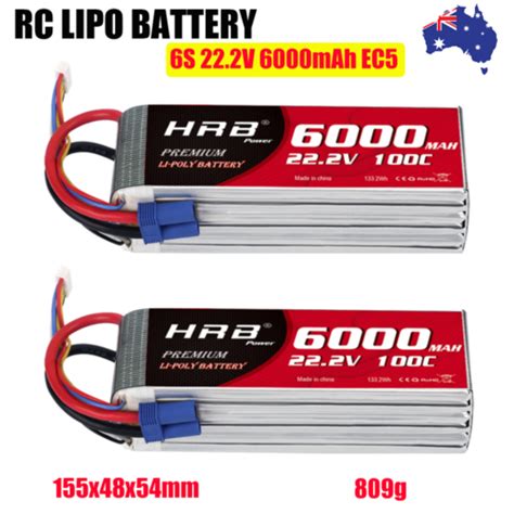 Pcs Hrb S Mah Lipo Battery C V Ec For Rc Helicopter Drone