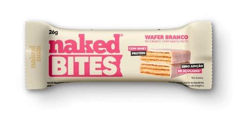 NAKED BITES WAFER CHOCOLATE BRANCO LEITE EM PO g Grão Real