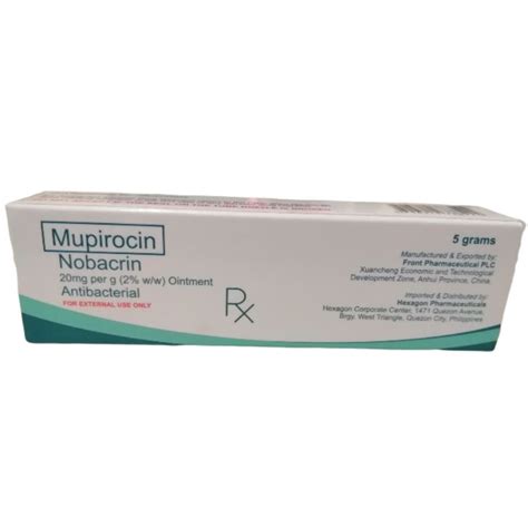 Nobacrin Mupirocin Mg G Ointment G Price In The Philippines