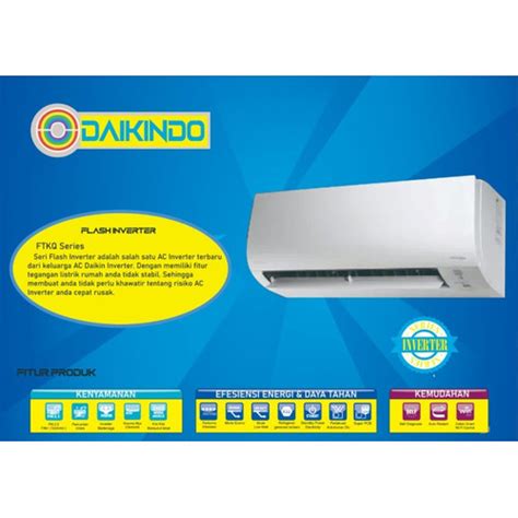 Jual AC DAIKIN FTKQ 15UVM14 1 2 PK FLASH Inverter Thailand Pasang