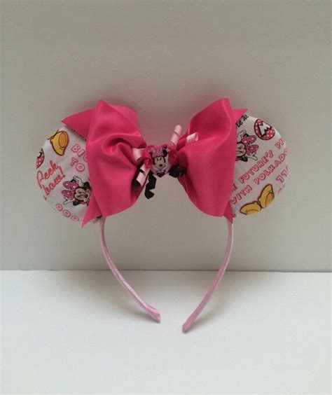 Items similar to Disney - Minnie Mouse- Mouse Ears- Pink bow on Etsy