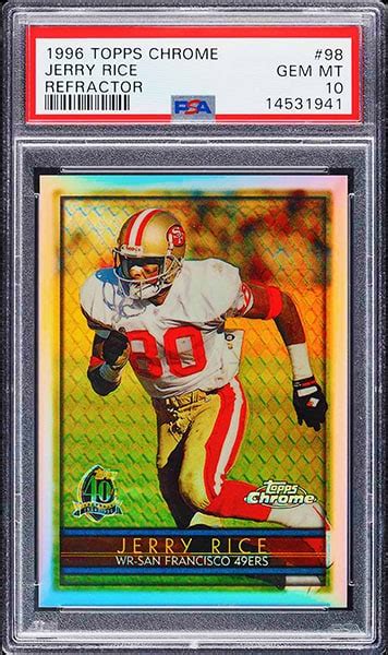 Top 15 Most Valuable Jerry Rice Football Card Inserts From The 90s