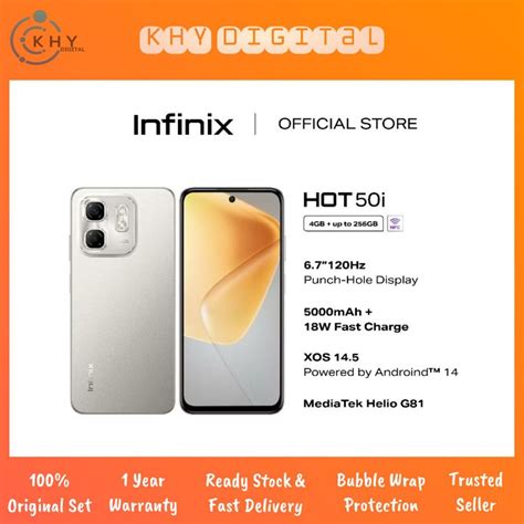 New Smartphone Infinix Hot I Gb Ram Gb Rom Mediatek Helio G Mah W