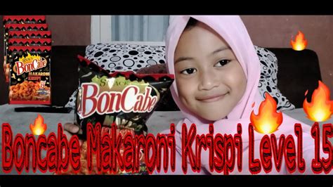 Makaroni Boncabe Krispi Level 15 Pedasnya Nagih Review Snack Boncabe Aira Talita Youtube