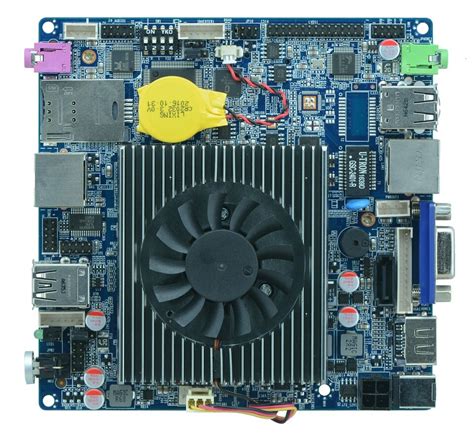 Безвентиляторная тонкая мини ITX материнская плата с 6* USB 2* COM VGA ...