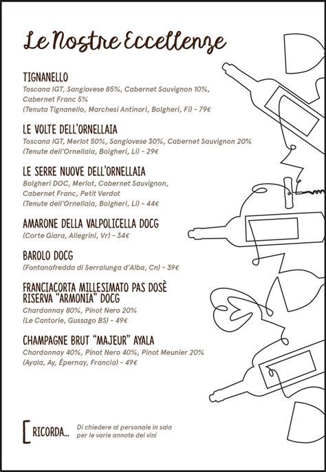 Carta Dei Vini Le Tradizioni Di Nick Ristorante Ad Alfonsine Pizza