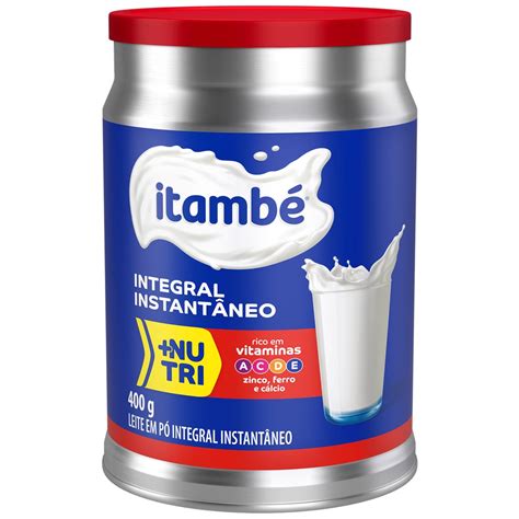 Leite Em Po Integral Ou Instantaneo - Leite Integral Instantâneo Itambé Em Pó Lata 400g | Shopee Brasil