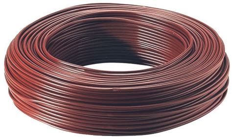 Fil électrique H07VU 1 5 mm² marron 100 m Brico Dépôt