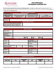 Field Placement Confirmation Form For Online MSW Program Course Hero