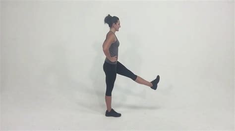 Standing Leg Raise Front Kick Youtube